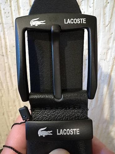 Novi muski kozni markirani kais Lacoste Crna koza. Zemlja porekla na lalafo.rs — 2 Novi muski kozni markirani kais Lacoste Crna koza. Zemlja porekla — 2
