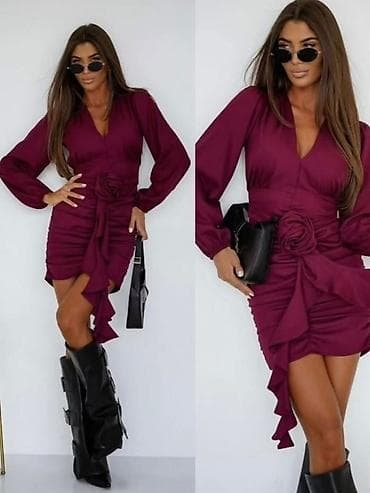 Haljina nabrana po sredini push up sa cvetom i karnerima,sirkasti na lalafo.rs Haljina nabrana po sredini push up sa cvetom i karnerima,sirkasti