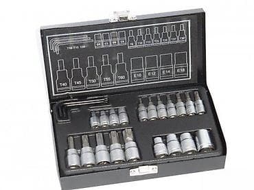 Merni alati i instrumenti: Set bitova i nasadnih ključeva u koferu – Torx, imbus i Ribe (E) na lalafo.rs — 1 Merni alati i instrumenti: Set bitova i nasadnih ključeva u koferu – Torx, imbus i Ribe (E) — 1