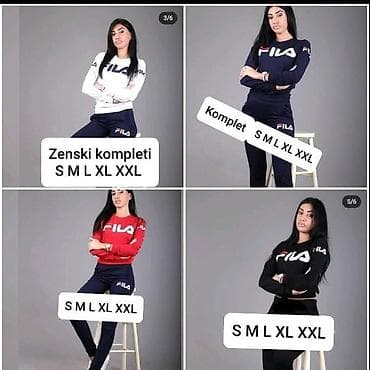 Ženske trenerke – komplet (gornji deo + donji deo) - Materijal: pamuk na lalafo.rs Ženske trenerke – komplet (gornji deo + donji deo) - Materijal: pamuk