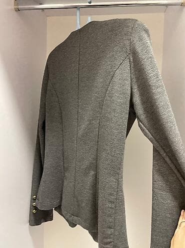Siv pamucan strukiran sako odgovara S-M vel na lalafo.rs — 3 Siv pamucan strukiran sako odgovara S-M vel — 3