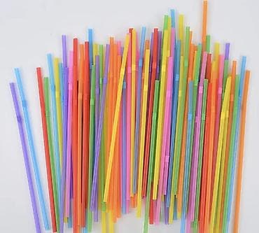 Šarene savitljive slamčice za piće 1000 kom - Materijal: plastika za na lalafo.rs — 1 Šarene savitljive slamčice za piće 1000 kom - Materijal: plastika za — 1
