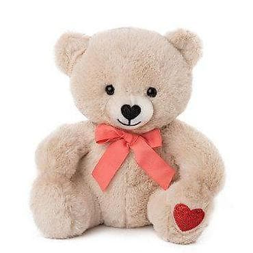 Plišana igračka – meda sa mašnom i srcem - Mekan pliš u svetlobež na lalafo.rs Plišana igračka – meda sa mašnom i srcem - Mekan pliš u svetlobež