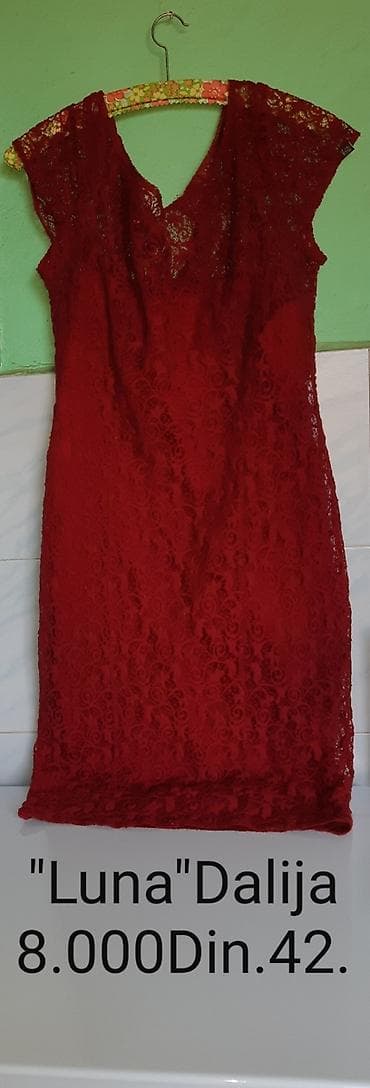 Haljina “Luna” – model Dalija - Elegantna čipkana haljina u dubokoj na lalafo.rs Haljina “Luna” – model Dalija - Elegantna čipkana haljina u dubokoj