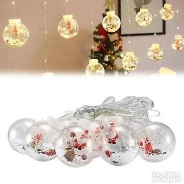 LED novogodišnja zavesa Deda Mraz 🧑🎄 Cena: 2500 dinara Novogodišnja na lalafo.rs — 4 LED novogodišnja zavesa Deda Mraz 🧑🎄 Cena: 2500 dinara Novogodišnja — 4