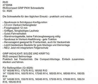 prsluk jaknica mango u: RUD RUDcompact GRIP – lanci za sneg za putnička vozila (model 4020) - at lalafo.rs — 2 prsluk jaknica mango u: RUD RUDcompact GRIP – lanci za sneg za putnička vozila (model 4020) - — 2