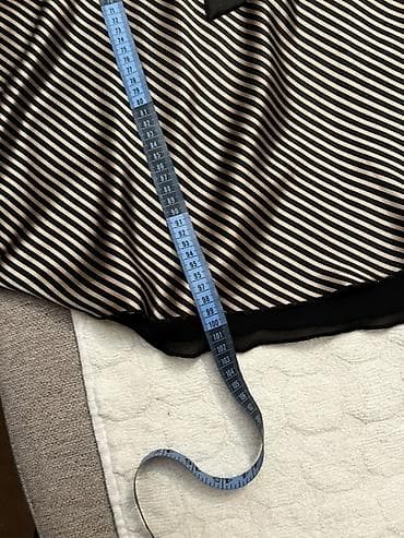 Elegantna haljina na pruge, crno-bela kombinacija.M/L - Gornji deo na lalafo.rs — 6 Elegantna haljina na pruge, crno-bela kombinacija.M/L - Gornji deo — 6