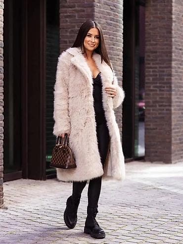 kozna jakna sa: Ženski dugi kaput od veštačkog krzna S, M, L, XL - Model: klasičan na lalafo.rs — 3 kozna jakna sa: Ženski dugi kaput od veštačkog krzna S, M, L, XL - Model: klasičan — 3