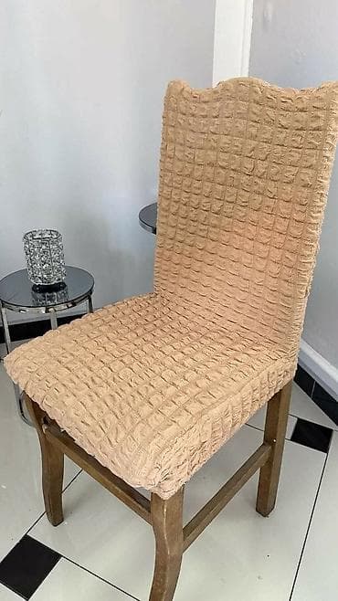 Textile: Elastične navlake za stolice – teksturisani waffle dezen. Komplet od 6 at lalafo.rs — 1 Textile: Elastične navlake za stolice – teksturisani waffle dezen. Komplet od 6 — 1