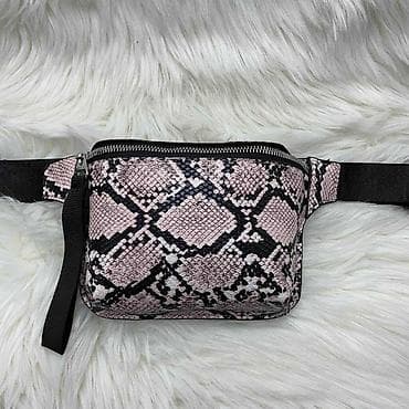 Uniseks torbica za struk (fanny pack) sa printom zmijske kože. - na lalafo.rs — 2 Uniseks torbica za struk (fanny pack) sa printom zmijske kože. - — 2