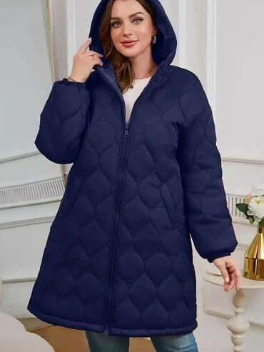 🔥Ženska prošivena jakna s kapuljačom – tamnoplava Cena: 4400 din na lalafo.rs 🔥Ženska prošivena jakna s kapuljačom – tamnoplava Cena: 4400 din