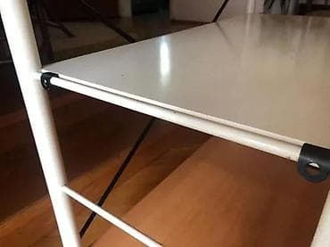 Furniture: Metalna polica sa tri nivoa - Konstrukcija: cevasti metalni ram bele at lalafo.rs — 3 Furniture: Metalna polica sa tri nivoa - Konstrukcija: cevasti metalni ram bele — 3