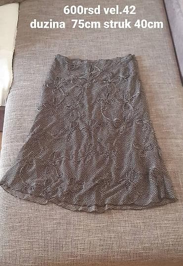 Suknja – International 92, vel. 42 - Materijal: 100% viskoza - na lalafo.rs — 1 Suknja – International 92, vel. 42 - Materijal: 100% viskoza - — 1