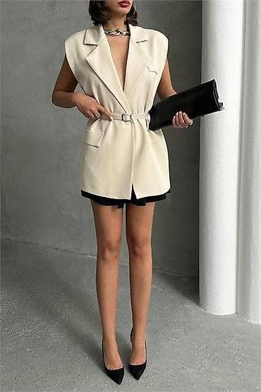 ✨Ženski bezrukavni blejzer/ prsluk sa pojasom
2600 din na lalafo.rs — 3 ✨Ženski bezrukavni blejzer/ prsluk sa pojasom
2600 din — 3