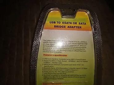USB na eSATA &SATA Bridge AdapterPCi USB 3.0 5 Gb / s na lalafo.rs — 3 USB na eSATA &SATA Bridge AdapterPCi USB 3.0 5 Gb / s — 3