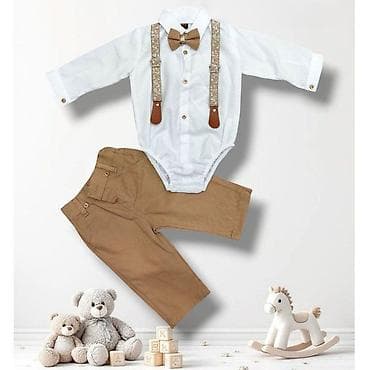 Svečani komplet za dečake – košulja-body sa tregerima i leptir-mašnom na lalafo.rs Svečani komplet za dečake – košulja-body sa tregerima i leptir-mašnom