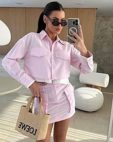 zenske broj: 💫Dvodelni ženski komplet – košulja i mini suknja - Stil: moderan at lalafo.rs — 3 zenske broj: 💫Dvodelni ženski komplet – košulja i mini suknja - Stil: moderan — 3