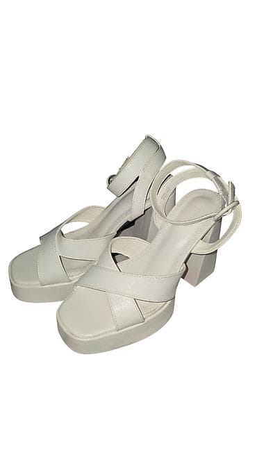 Sandale na debelu štiklu – bela boja - Model: otvorene sandale sa na lalafo.rs — 2 Sandale na debelu štiklu – bela boja - Model: otvorene sandale sa — 2