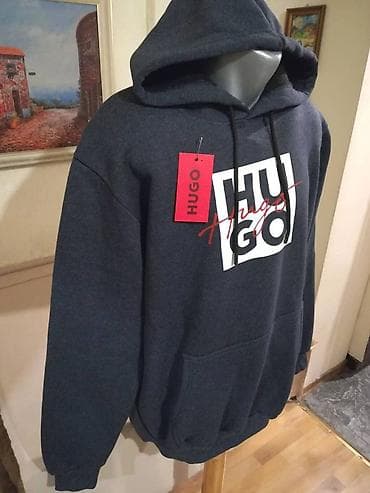 Novi muski markirani duks sa kapuljacom Hugo Boss u tamno-sivoj boji na lalafo.rs — 3 Novi muski markirani duks sa kapuljacom Hugo Boss u tamno-sivoj boji — 3