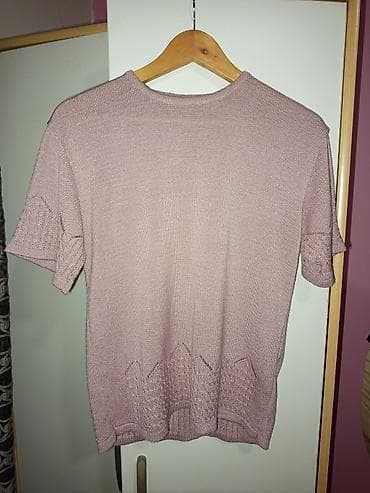 Trikotaza,konac.Dvodelni pleteni komplet u puder roza boji -fino na lalafo.rs Trikotaza,konac.Dvodelni pleteni komplet u puder roza boji -fino