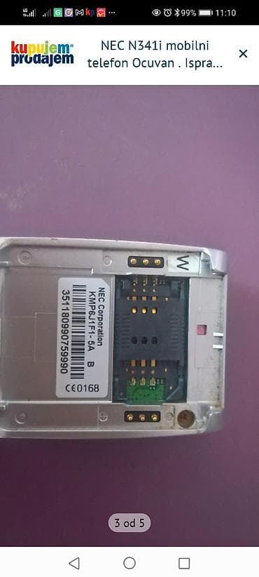 NEC N341i – preklopni mobilni telefon - Model: NEC N341i - Dizajn na lalafo.rs — 3 NEC N341i – preklopni mobilni telefon - Model: NEC N341i - Dizajn — 3