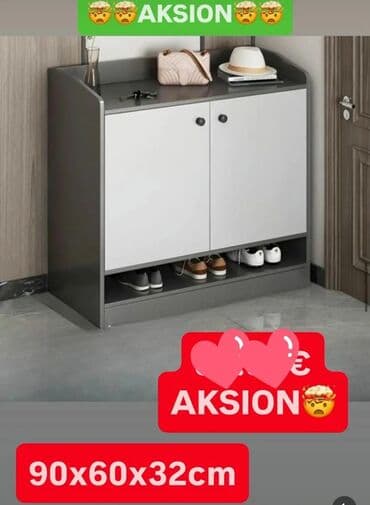 Komoda/ormarić za obuću sa otvorenom donjom policom - Dimenzije: 90 x na lalafo.rs Komoda/ormarić za obuću sa otvorenom donjom policom - Dimenzije: 90 x
