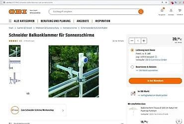 Tools & Equipment: Schneider balkonska stega za suncobrane - Praktičan nosač za at lalafo.rs — 2 Tools & Equipment: Schneider balkonska stega za suncobrane - Praktičan nosač za — 2