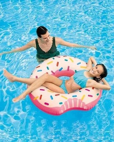 Pools and equipment: Gumeni dušek/prsten za vodu u obliku krofne sa “šarenim mrvicama”. - at lalafo.rs — 1 Pools and equipment: Gumeni dušek/prsten za vodu u obliku krofne sa “šarenim mrvicama”. - — 1