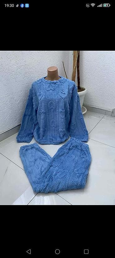 Ženski komplet za kuću – bluza i pantalone👇👇👀 - Materijal: veoma na lalafo.rs — 2 Ženski komplet za kuću – bluza i pantalone👇👇👀 - Materijal: veoma — 2