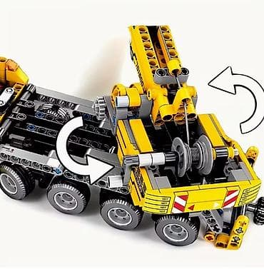 Kockice za sastavljanje - Kamion dizalica Kockice, izgledom na lalafo.rs — 2 Kockice za sastavljanje - Kamion dizalica Kockice, izgledom — 2
