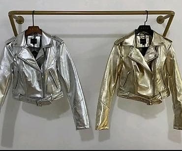 Metalik ženske biker jakne – srebrna i zlatna - Kroj: kraća na lalafo.rs Metalik ženske biker jakne – srebrna i zlatna - Kroj: kraća