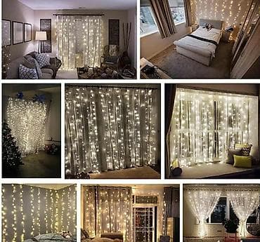 LED zavesa lampice – svetleća “curtain” rasveta za dekoraciju prostora na lalafo.rs — 4 LED zavesa lampice – svetleća “curtain” rasveta za dekoraciju prostora — 4