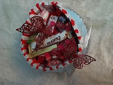 Ručno izrađene slatke korpe/torte od čokoladica – idealne za na lalafo.rs — 2 Ručno izrađene slatke korpe/torte od čokoladica – idealne za — 2
