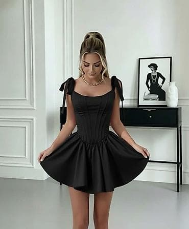 Dresses: Mini haljina sa korset krojem - Model: kratka A-linija sa punim at lalafo.rs — 7 Dresses: Mini haljina sa korset krojem - Model: kratka A-linija sa punim — 7