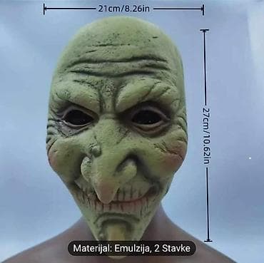 Latex maska za Noć veštica, rekviziti za dekoraciju zabave. 2790 din na lalafo.rs Latex maska za Noć veštica, rekviziti za dekoraciju zabave. 2790 din