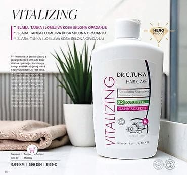 Dr. C. Tuna Hair Care – linije za jačanje i obnovu kose Vitalizing – na lalafo.rs Dr. C. Tuna Hair Care – linije za jačanje i obnovu kose Vitalizing –