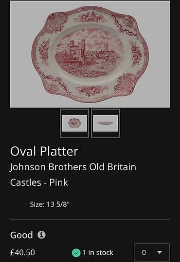Other: Servirni tanjir 1930g+ Johnson Brothers Old Britain Castels,Engleska at lalafo.rs — 3 Other: Servirni tanjir 1930g+ Johnson Brothers Old Britain Castels,Engleska — 3