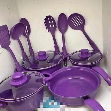 Komplet kuhinjskog posuđa i pribora – ljubičasta kolekcija - Set na lalafo.rs — 1 Komplet kuhinjskog posuđa i pribora – ljubičasta kolekcija - Set — 1