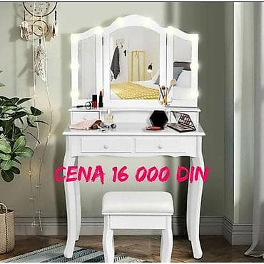 Toaletni stočići sa holo ogledalom i sijalicama - Dizajn: moderni na lalafo.rs — 6 Toaletni stočići sa holo ogledalom i sijalicama - Dizajn: moderni — 6