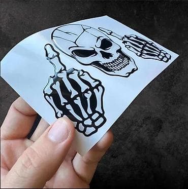 Transport: Stikeri lobanja srednji prst skull - 3d stikeri - 1911 📌 opis at lalafo.rs — 2 Transport: Stikeri lobanja srednji prst skull - 3d stikeri - 1911 📌 opis — 2
