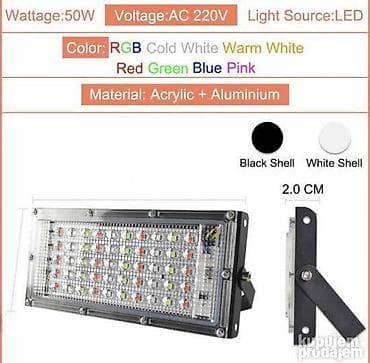 RGB REFLEKTOR VODOTPORAN, pogodan za osvetljenje, svih spoljnih i na lalafo.rs — 4 RGB REFLEKTOR VODOTPORAN, pogodan za osvetljenje, svih spoljnih i — 4
