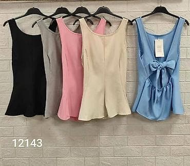 Women's T-shirts and tops: Ženske top-bluze sa peplum efektom i otvorenim leđima, model 12143 - at lalafo.rs — 4 Women's T-shirts and tops: Ženske top-bluze sa peplum efektom i otvorenim leđima, model 12143 - — 4