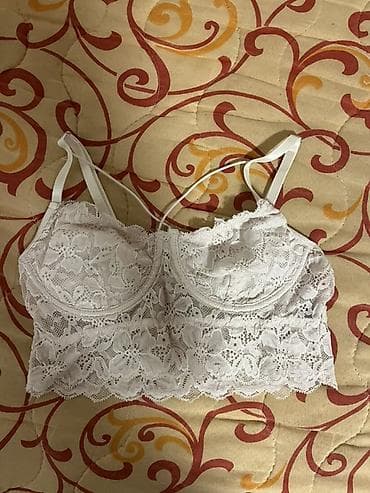 Beli čipkani bralet/top - Model: duži čipkani bralet sa žičanom na lalafo.rs — 2 Beli čipkani bralet/top - Model: duži čipkani bralet sa žičanom — 2