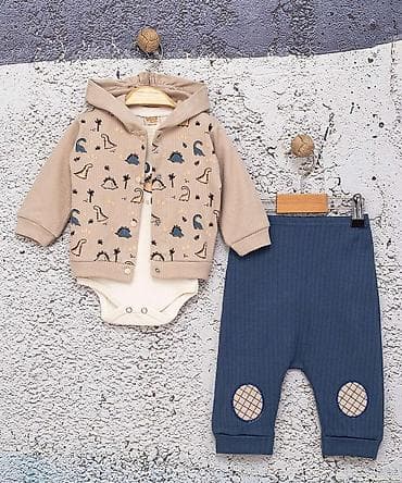 Children's Items: Trodeleni komplet za bebe – dukserica sa kapuljačom, bodi i pantalone at lalafo.rs — 1 Children's Items: Trodeleni komplet za bebe – dukserica sa kapuljačom, bodi i pantalone — 1