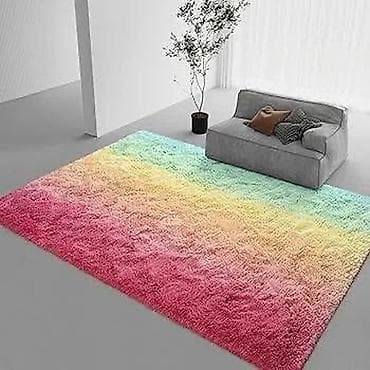 Mekani tepih sa dugom – plišani, višebojni tepih sa prelaznim (ombre) na lalafo.rs — 8 Mekani tepih sa dugom – plišani, višebojni tepih sa prelaznim (ombre) — 8