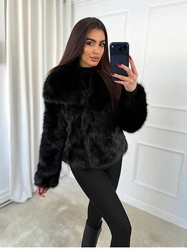 Ženska kratka bunda od veštačkog krzna - Model: kratka bunda ravnog na lalafo.rs — 1 Ženska kratka bunda od veštačkog krzna - Model: kratka bunda ravnog — 1