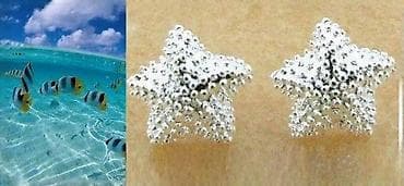 Minđuše u obliku morske zvezde – srebrni ton - Dizajn: stilizovane na lalafo.rs Minđuše u obliku morske zvezde – srebrni ton - Dizajn: stilizovane