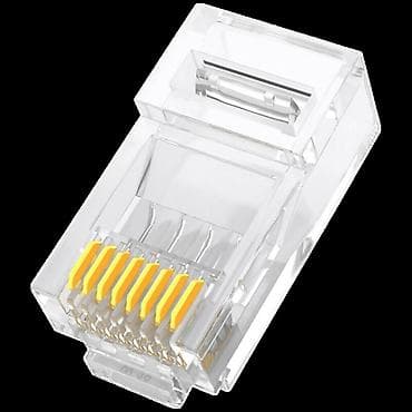 kom sa etiketom: Mrežni konektor, 8P/8C, RJ-45, modularni, pakovanje 100 kom. Modularni at lalafo.rs — 1 kom sa etiketom: Mrežni konektor, 8P/8C, RJ-45, modularni, pakovanje 100 kom. Modularni — 1