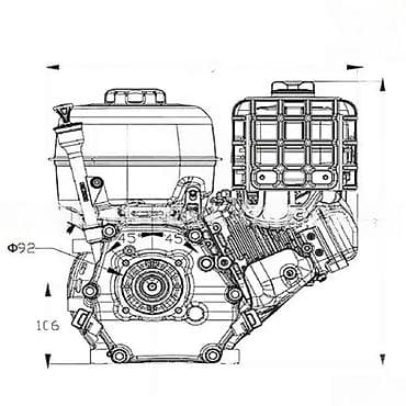 Electric Motors: Benzinski motor Zongshen GB270 - Zapremina: 270 cm³ - Tip: 4-taktni at lalafo.rs — 6 Electric Motors: Benzinski motor Zongshen GB270 - Zapremina: 270 cm³ - Tip: 4-taktni — 6