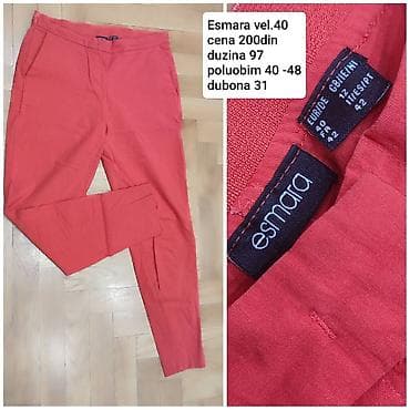 Esmara ženske pantalone u koralno-crvenoj boji. - Veličina: 40 (na na lalafo.rs — 1 Esmara ženske pantalone u koralno-crvenoj boji. - Veličina: 40 (na — 1